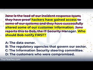 Certified in Cybersecurity (CC) - How to approach practice questions.