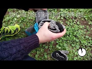 Setting Up a two person Camping Hammock for the outdoor with tree straps