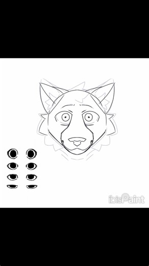 Trying new style✨#wolf #speedpaint #newstyle