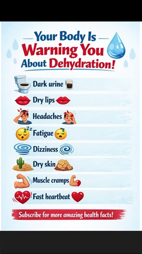 Warning Signs You’re Dehydrated 💧⚠️