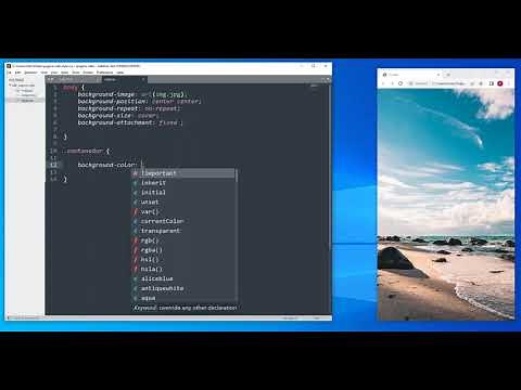 como poner FONDO en HTML SUBLIME TEXT 🌍