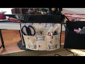 Featherweight Singer Sewing machine tote for original case and workstation by Quiltessa Natalie