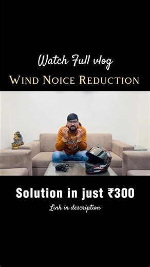 Motovlog Wind Noise Fix in ₹300 😳 | Helmet Mic Wind Noise Solution