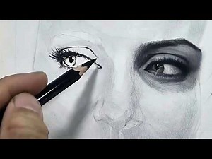 How to Shade Realistic Face? Graphite Pencil Drawing Process!