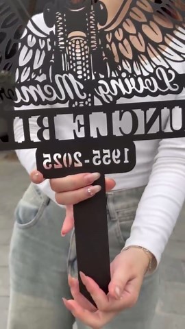 Sunflower Metal Address Sign Vertical – Custom House Number Outdoor Wall Decor