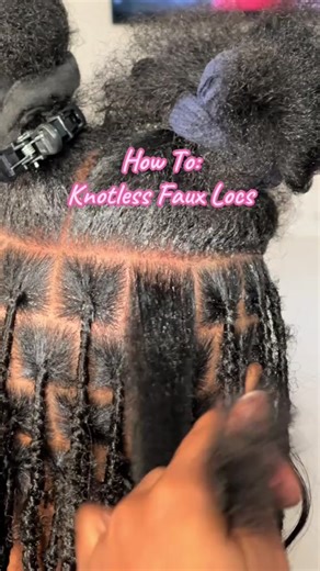 ⭐️Knotless Faux Locs Tutorial⭐️ For more braid and loc tutorials Subscribe to my YouTube Channel ➡️Link In Bio Follow & Like for more hair inspo! @DeraStyles #fyp #fypシ #foryou #braidernails #youtube #viral #trending #whipdbraids #tutorial #knotlessbraids #braids #hairstyle #satisfying #hair #satisfyingvideo #blackgirlmagic #sacramentobraiders #satisfyinghairvideos #bestpart #feelsgood #braider #tiktokbraider #blacktiktok #protectivestyles #longhairdontcare #curlyhair #braids #calibraider #parti