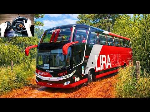 Realistic Bus Driving Through Tough Roads of Indonesia | Bus simulator | Logitech G29 Setup | #ets2