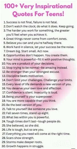for Teens🫧 motivational quotes #love #motivation #changeyourmindsetchangeyourlife