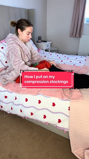 How do I get my compression on? With the help of the Arion Easy-Slide donning aids! They allow for a much easier application. The stockings slide over the legs without friction or pressure which is a huge relief when you have open wounds from surgery 🙌🏼 #lipedema #lipoedema #compression #medi #surgery #lipedemafighter #lipedemasurgery #lipoedemaawareness #lipemedical