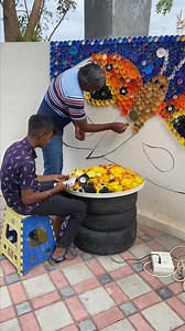 Bottle Cap butterfly wall painting - Reuse #bottlecap #butterfly | Wow Decoration