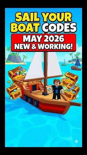 ⚡ ALL WORKING Sail Your Boat Codes! (May 2026) ⛵️💰 #shorts #roblox