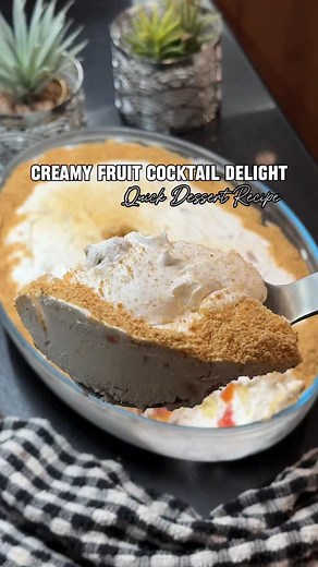 This easy and yummy dessert is soon gonna be your favourite and is a MUST try this weekend!!! What you would need for a 12 x 9 inches dish 👇 ✅ 20-25 Marie Biscuits - hand broken. ✅ 1 and 1/2 cup Whipping cream ✅ 2 tbsp grams Cream cheese ✅ 2 tbsp Condensed milk ✅ 2 tbsp Milk powder ✅ 1 cup Fruit Cocktail - minus the syrup ✅ Walnuts or any other nuts of choice. ✅ Chopped biscuits. Use Candy or Wheatable. Recipe instructions: 👇 ⚪️ Simply beat whipping cream for a minute, add cream cheese, conden