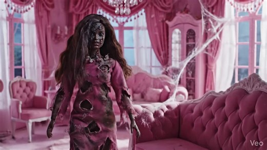 Barbie is hungry #horrortok #zombie #fyp #barbie #play