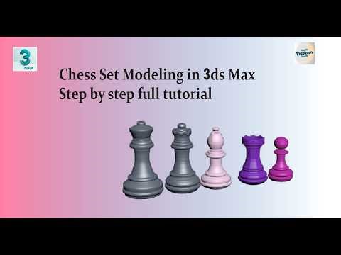 How to Model a Chess Set in 3ds Max | Beginner Tutorial #3dsmax#autodesk3dsmax#chessset