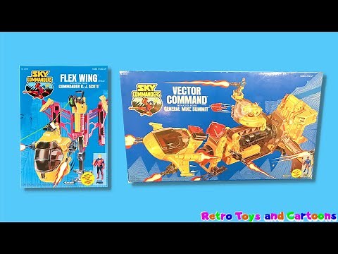 Sky Commanders Flex Wing Vector Command Kenner Commercial Retro Toys and Cartoons