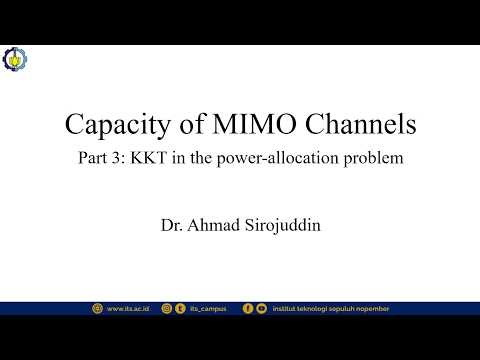 Capacity of MIMO Channels - Part 3, Power Allocation
