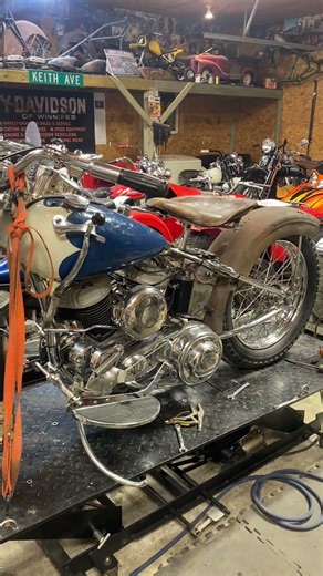 1943 Harley bobber project . more work done in last couple of days . check out the new video!