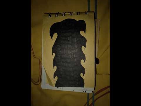 Γιγάντια παχιά μαύρη φλόγα