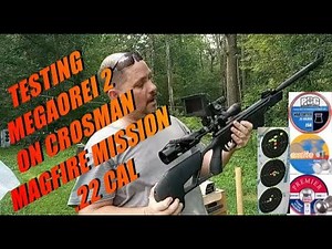 Crosman Mag Fire Mission pellet and Megaorei 2 testing.