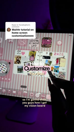 Replying to @TrendingTeni there's a free vinyl widget app called iscreen, if you don't want to pay the one time fee for MD yinyl. Still learning how to customize my iPad and use it to its fullest potential. I'm definitely going to update y'all with everything I've learned so far💕 @apple @Canva #ipadwidgets #ipadcustomization #ipadtricks #houstoncontentcreator #houstoninfluencer