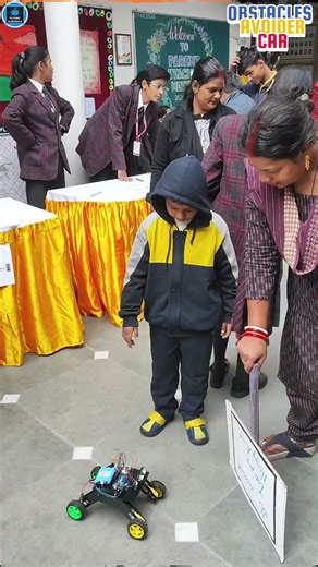 Obstacle Avoider Car #arduino #robotics #diyproject #diy #school #students #technology #viralvideo