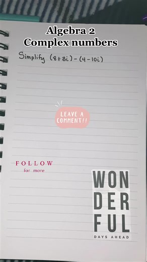 Solving Algebra 2 Complex Numbers Problem | Impact Math