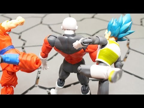 DRAGON BALL STOP MOTION JIREN VS SON GOKU(GOKOU) AND VEGETA DRAGON STARS