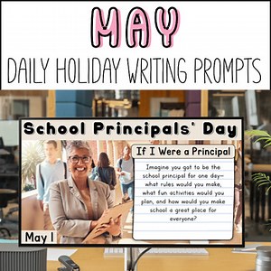 May Daily Holiday Writing Prompts | Fun & Editable Journal Activities