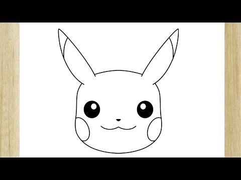 HOW TO DRAW PIKACHU FACE (EASY) /// COMO DESENHAR O PIKACHU FÁCIL