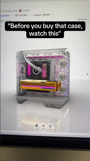 try on PC cases new parts every week taking requests in comments #gamingpc #gamingsetup #pcbuild