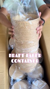 15K views · 607 reactions | Kraft paper containers with transparent...