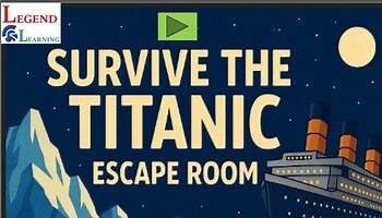 Survive the Titanic Digital Escape Room STEM Middle School Puzzle Activity