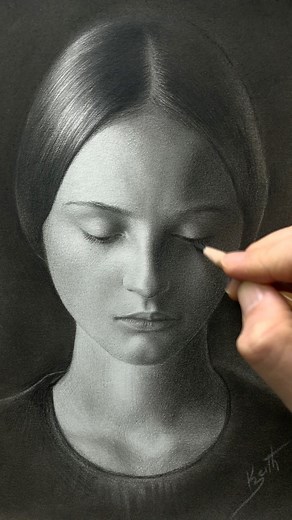 1.5M views · 67K reactions | 律 #desenho #drawing #charcoaldrawing #art | Keith Nunes | Facebook