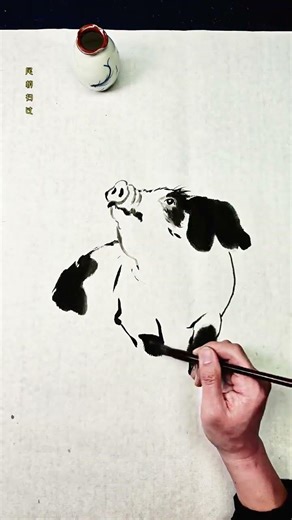 #Art lies in Douyin#Learn painting with Douyin#Ink-wash brushwork#Traditional Chinese pain