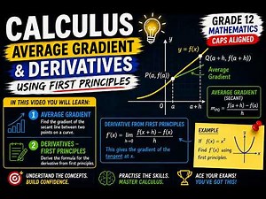 1. Calculus - Average Gradients and Derivatives using First Principles