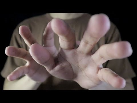 ASMR Hand movements, Face Touching/ Tracing with Mouth sounds