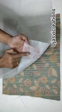 How to join Fusing on fabric ? Lycra fusing for blouses| Ojasvicreations | Tailoring course