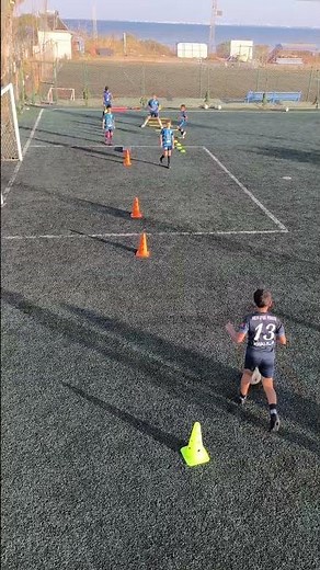 U10 2 exercises passing receiving coordination and agility drills #football #Soccer #futbol #futebol