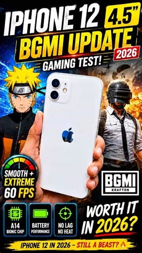 iPhone 12 4.5 update test #bgmi #gaming #iphone #iphone12 #viralshorts