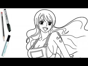 How To Draw Nami Easy Step By Step | Nami One Piece Art Lesson