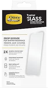 OtterBox TRUSTED GLASS Screen Protector for iPhone 14 Plus, Flawless Touch Response, Fingerprint Resistant, Precision Fit, Vibrant Clarity