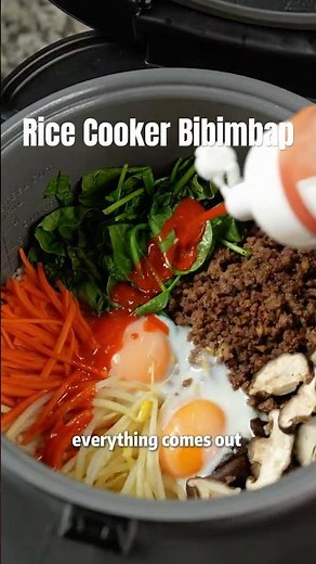 Let's make BIBIMBAP in a rice cooker!