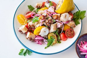 Grilled Octopus Summer Salad | Seafood Recipes | Weber BBQ
