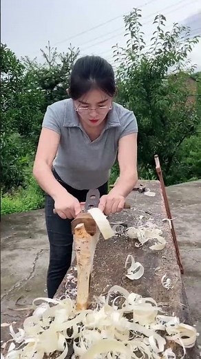 Making a Walking Stick by Hand! #shorts