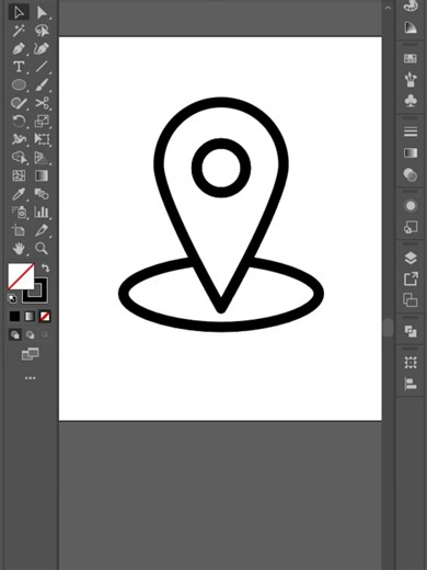 How to Make a Location Pin Icon in Illustrator 🔹 Step-by-Step Guide: Draw the Outer Pin Shape Use the Ellipse Tool (L) to draw a circle. Switch to the Direct Selection Tool (A). Select the bottom anchor point and drag it downward to form a pin shape. Use the Convert Anchor Point Tool (Shift C) if needed to make the bottom sharp. Draw the Inner Circle Use the Ellipse Tool (L) again. Hold Alt Shift to create a smaller circle from the center. Align it to the center using the Align Panel. Create th