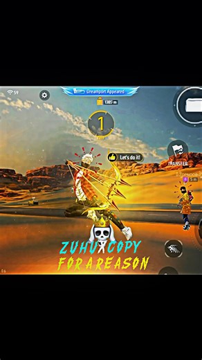 ZUHU X COPY🔥☠️ #freefiretrend #freefire #impossible