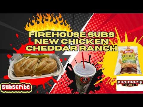 Firehouse Subs New Chicken Cheddar Ranch Sub #firehousesubs #newitems #delicious #fastfood