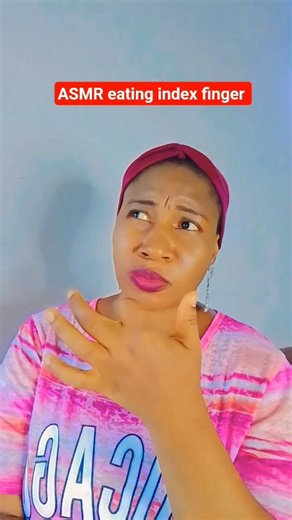 Most popular ASMR eating index finger #asmr #short