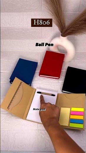 🌿 Eco Sticky Note Pad with Pen – Model H806 ✍️