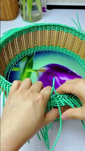 How to weave basket with rattan #diy #handmade